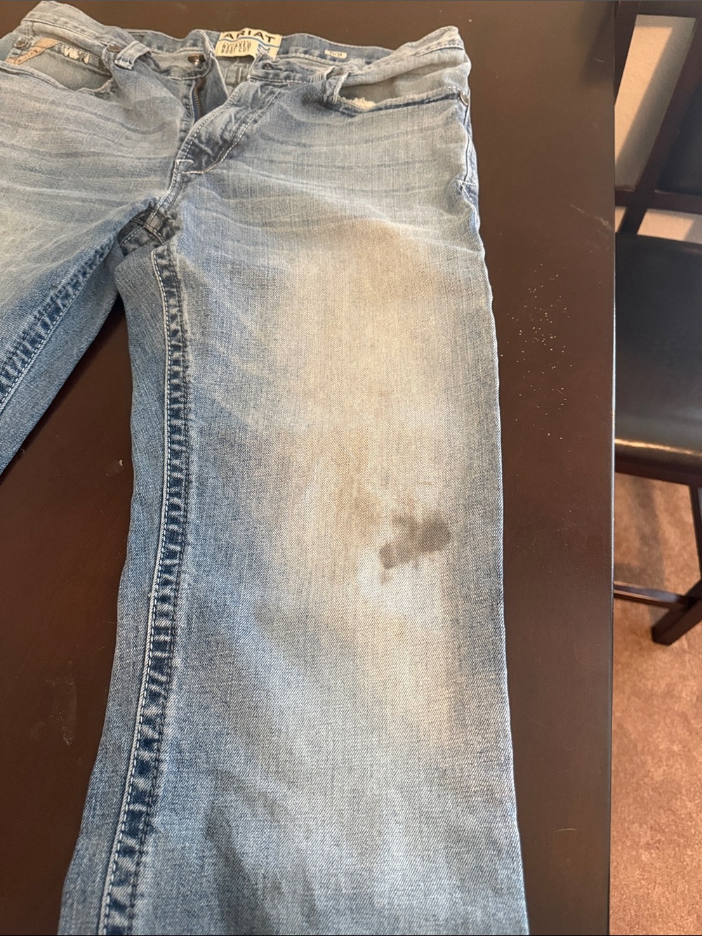 Ariat Slim Straight Light Wash Men's Jeans - Picture 2 of 8